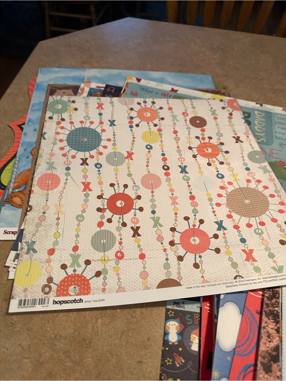 Patterned Party Scrapbook Paper - Multi-Color